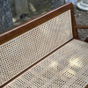 Bench Kayu Jati Anyaman Rotan Teras